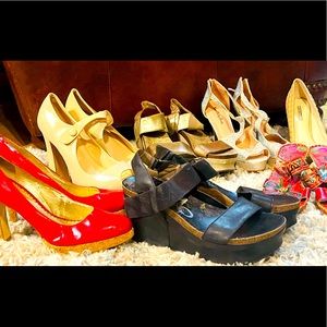 Used shoes heels feet